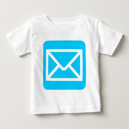 封筒サイン – スカイブルー ベビーTシャツ (正面)