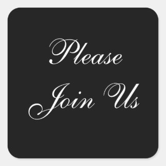 封筒ステッカーに参加 スクエアシール