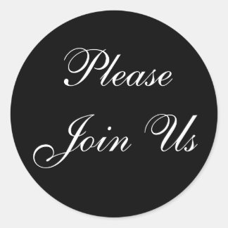 封筒ステッカーに参加 ラウンドシール