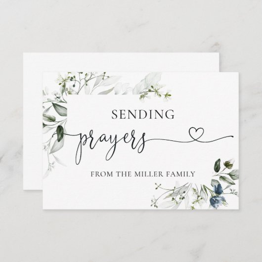 封筒パーソナライズされた付き祈りの言葉カード (正面/裏面)