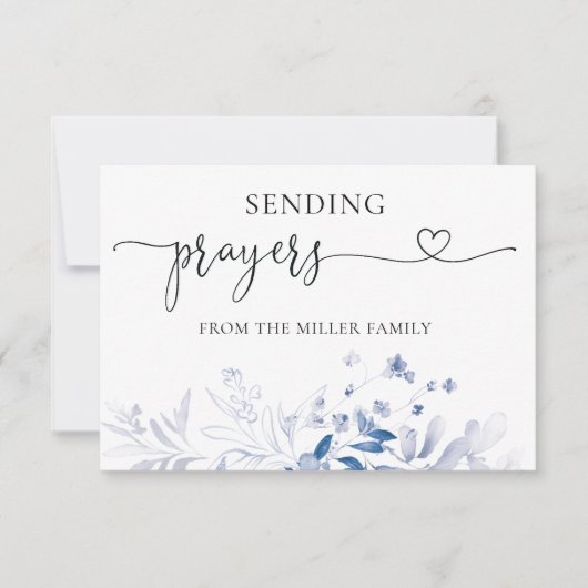 封筒パーソナライズされた付き祈りの言葉カード (正面)