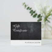 封筒モダン付き白黒ギフトカード (スタンド正面)