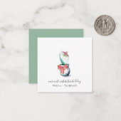 封筒ユニーク付きミニクリスマスギフトタグ ノートカード (正面/裏面インサイチュ)