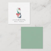 封筒ユニーク付きミニクリスマスギフトタグ ノートカード (正面/裏面)