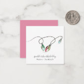 封筒ユニーク付きミニクリスマスギフトタグ ノートカード (正面/裏面インサイチュ)