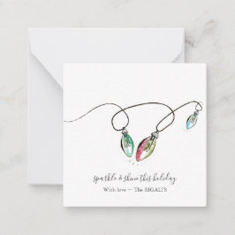 封筒ユニーク付きミニクリスマスギフトタグ ノートカード