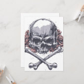 封筒付きエリザベスのはがき カード (正面/裏面インサイチュ)