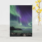 封筒付きノーザンライト折り畳みグリーティングカード カード (黄色い花)