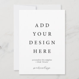 封筒付き5 x 7インチ招待状カード 案内状