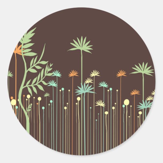 封筒用シールのブライダルシャワー招待状 ラウンドシール (正面)