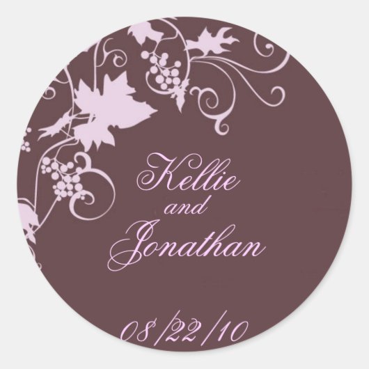 封筒用シールまたは好意 ラウンドシール (正面)