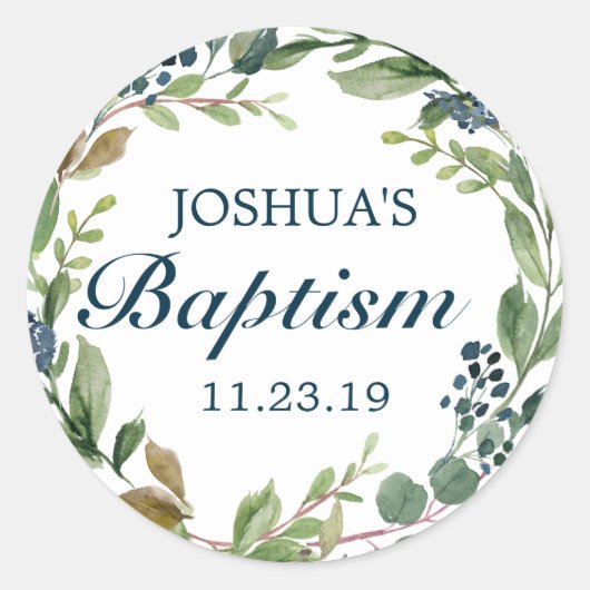 封筒用シールグリーンリー海軍 ラウンドシール (正面)