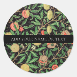 封筒用シールステッカー：ウィリアム・モリス ラウンドシール