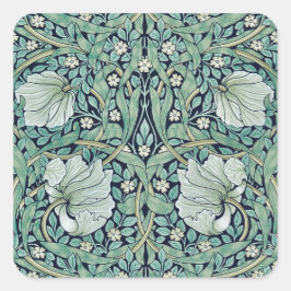封筒用シールステッカー： WILLIAM MORRIS ：パーペネル スクエアシール
