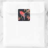 封筒用シールステッ日本のク： WOODBLOCK スクエアシール (バッグ)