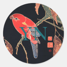 封筒用シールステッ日本のク： WOODBLOCK