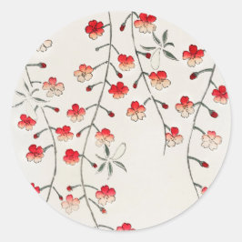 封筒用シールステッ日本のク：WOODBLOCK :SEITEI ラウンドシール