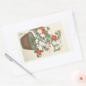 封筒用シール日本の：木版画：大原小村 長方形シール (封筒)