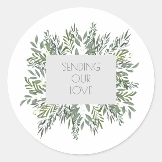 封筒用シール/ステッカークラシックラウンドステッカー ラウンドシール (正面)