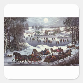 封筒用シール:セントラルパーク:ニューヨーク: 1920 スクエアシール