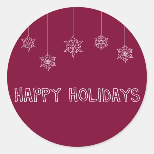 封筒用シール ラウンドシール (正面)