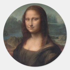 封筒用シール:レオナルド・ダ・ヴィンチ：モナリザ ラウンドシール