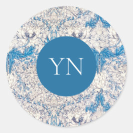 封筒用シール: WILLIAM MORRIS :ハニーサックル ラウンドシール