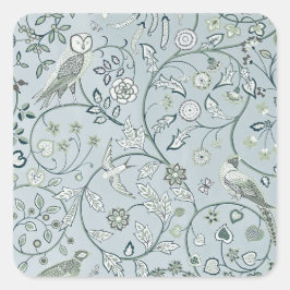 封筒用シール: WILLIAM MORRIS : OWL & PHEASANT スクエアシール