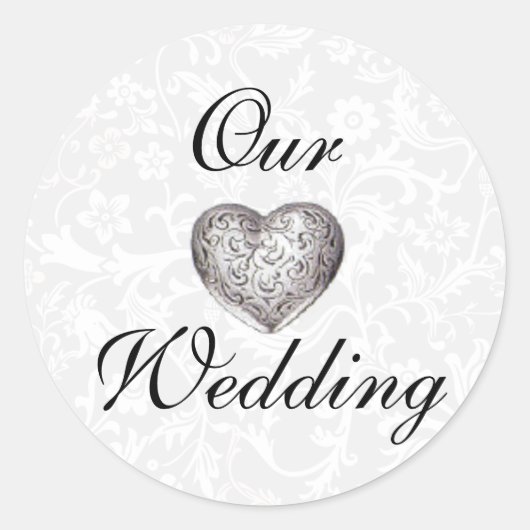 封筒結婚シール ラウンドシール (正面)