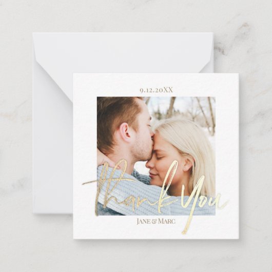 封筒結婚付きカスタムの写真カード ノートカード (正面)