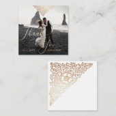 封筒結婚付きカスタムの写真カード ノートカード (正面/裏面)