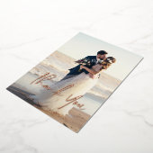 封筒結婚付きホイルカードあり 箔シーズンカード (回転した状態)