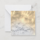 封筒結婚付き大理石フォトカード ノートカード (裏面)