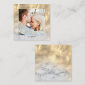 封筒結婚付き大理石フォトカード ノートカード (正面/裏面)
