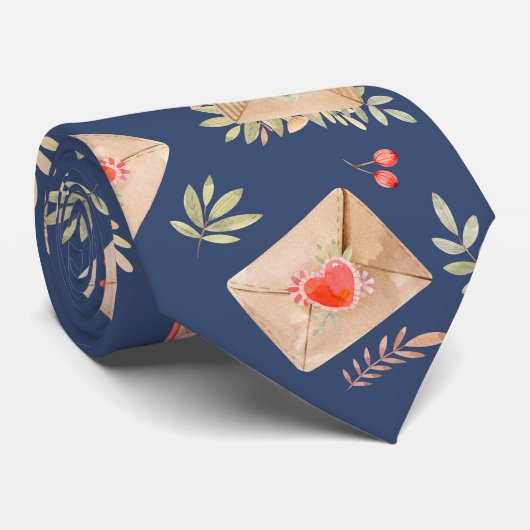 封筒(ハート) ネクタイ (ロール)