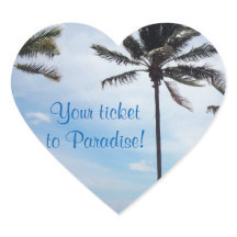 封緘結婚式用シール- Palm Tree I