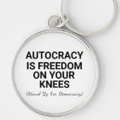 専制は膝上の自由 キーホルダー (正面)