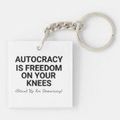 専制は膝上の自由 キーホルダー (裏面)
