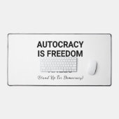 専制は膝上の自由 デスクマット (キーボード&マウス)