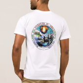専制君主のトーマス・ジェファーソンのシールのTシャツへの暴動 Tシャツ (裏面)
