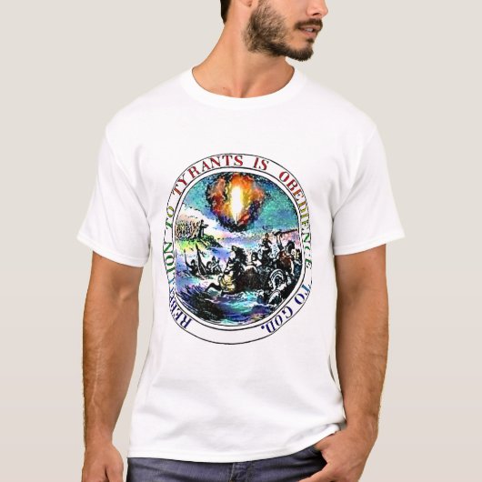 専制君主のワイシャツへの暴動 Tシャツ (正面)