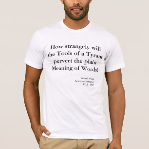 専制君主の愛国心が強い引用文用具 Tシャツ