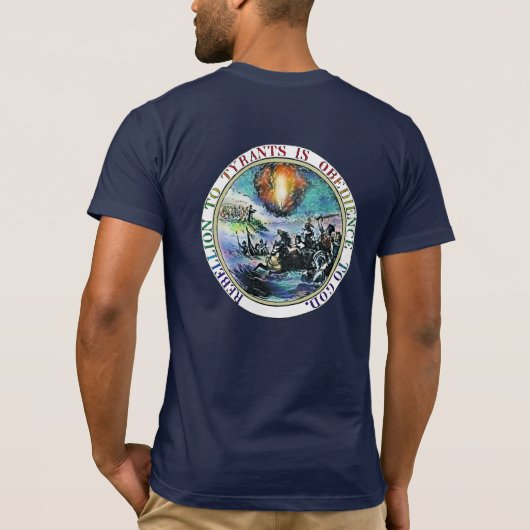 専制君主の暴動のワイシャツへの暴動 Tシャツ (裏面)