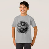 専制君主のPosterizedの黒/白への暴動 Tシャツ (正面フル)