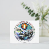 専制君主への反乱は神への服従 ポストカード (スタンド正面)