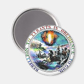 専制君主への反乱は神への服従 マグネット (正面/裏面)