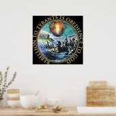 専制君主への反抗は神のポスターに服従する ポスター (キッチン)