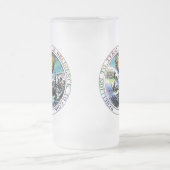 専制君主への暴動は神へ従順です フロストグラスビールジョッキ (中央)