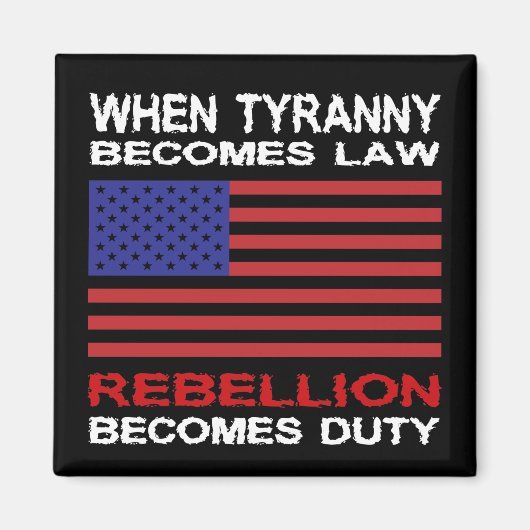 専制政治が法律になると マグネット (正面)