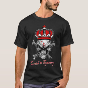 専制政治の愛国者の黒への死 Tシャツ